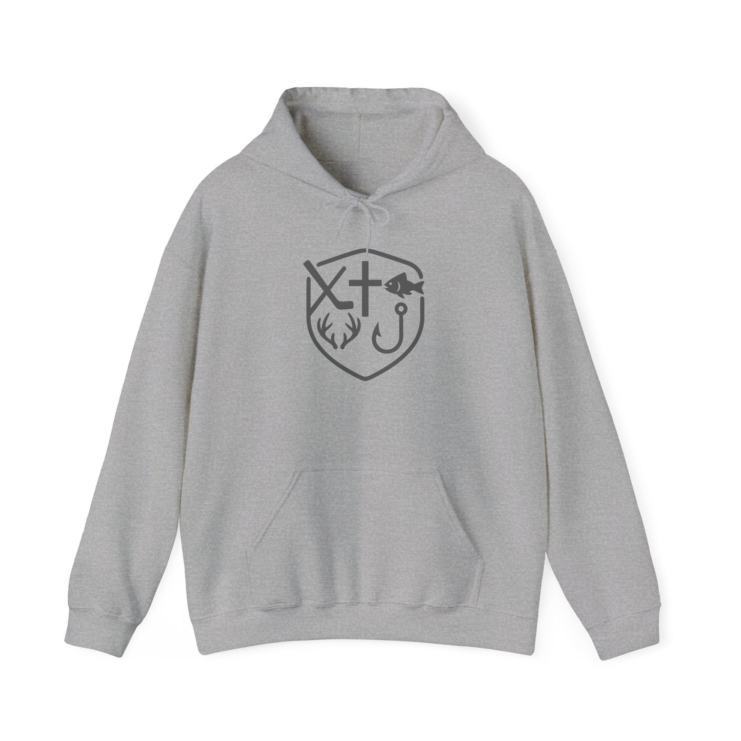 Outdoor Faith Hoodie, Unisex Hooded Sweatshirt for Camping, Fishing, Nature Lover Gift, Comfortable Casual Wear, Adventure Gear