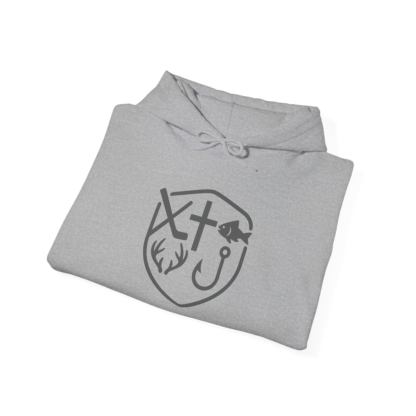 Outdoor Faith Hoodie, Unisex Hooded Sweatshirt for Camping, Fishing, Nature Lover Gift, Comfortable Casual Wear, Adventure Gear