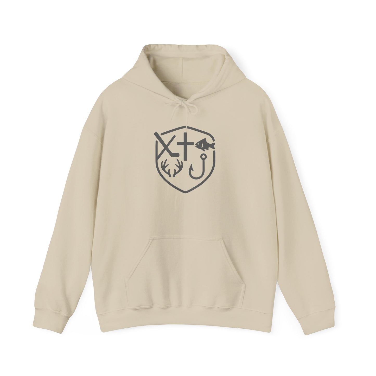 Outdoor Faith Hoodie, Unisex Hooded Sweatshirt for Camping, Fishing, Nature Lover Gift, Comfortable Casual Wear, Adventure Gear