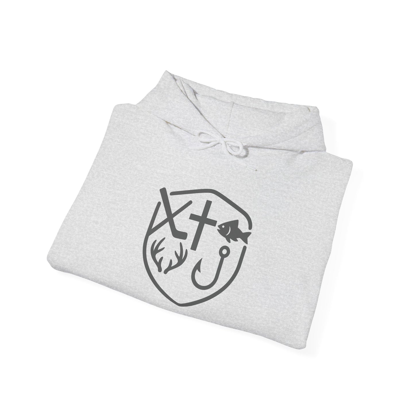 Outdoor Faith Hoodie, Unisex Hooded Sweatshirt for Camping, Fishing, Nature Lover Gift, Comfortable Casual Wear, Adventure Gear