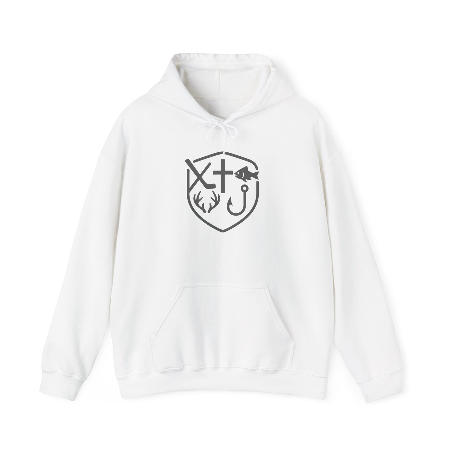 Outdoor Faith Hoodie, Unisex Hooded Sweatshirt for Camping, Fishing, Nature Lover Gift, Comfortable Casual Wear, Adventure Gear